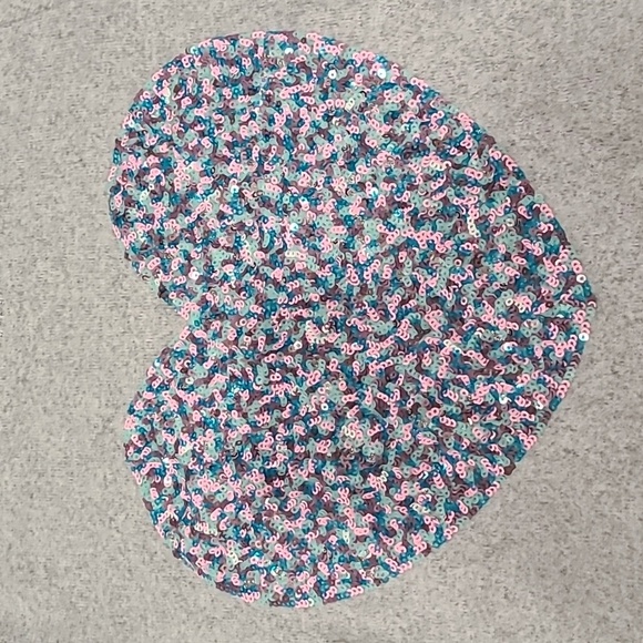 ColorTree Sequins Heart Knit Sweater Size Medium 10/12 - Picture 2 of 4